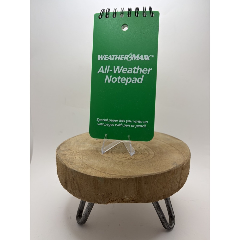 WeatherMaxx All-Weather Notepad Hillman 707018 Green Waterproof Pocket Notebook